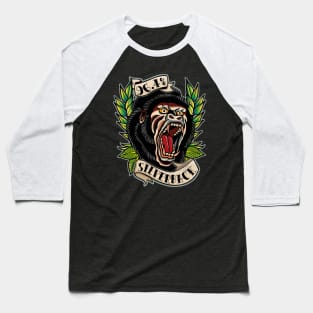 Traditional tattoo 96.4% Silverback Gym Apparel Baseball T-Shirt